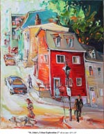 St. John's, Urban Exploration-2, Oil on Canvas